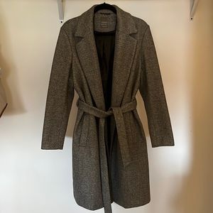 PRIMARK Gray Peacoat